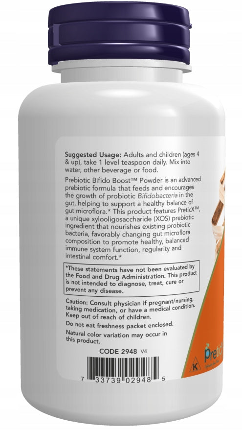NOW Foods Prebiotic Bifido Boost PREBIOTIC DIGESTION POWDER 85g EAN (GTIN) 733739029485
