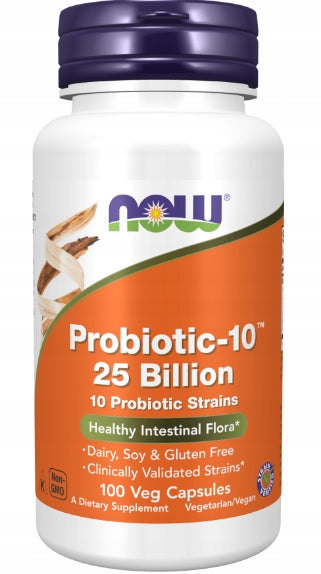 NOW Foods Probiotic-10 PROBIOTIC 10 STRAINS 25 BILLION DIGESTION 100k EAN (GTIN) 733739029331