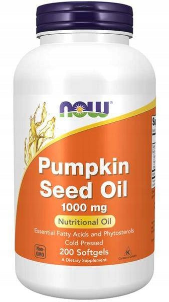 NOW Foods Pumpkin Seed Oil 1000mg PUMPKIN SEED OIL PROSTATE 200caps Manufacturer code 733739018434