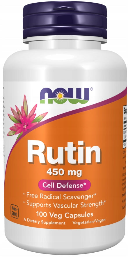 NOW Foods Rutin 450mg 100% NATURAL ROUTINE IMMUNITY VEGE 100k