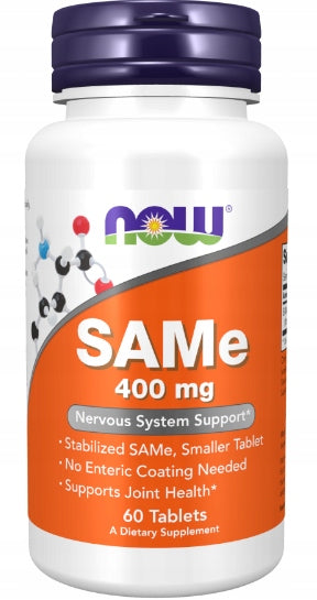 NOW Foods SAMe 400mg FEELING ANXIOUS BRAIN WORK JOINTS 60tab EAN (GTIN) 733739001412