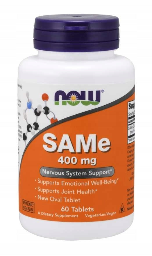 NOW Foods SAMe Brain Mood Nervous System 400mg60t Manufacturer code 733739001412