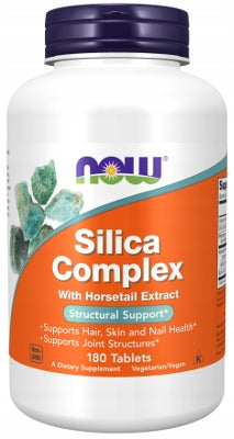 NOW Foods Silica Complex 500mg HORSETAIL SILICA SKIN HAIR NAILS 180t EAN (GTIN) 733739014924