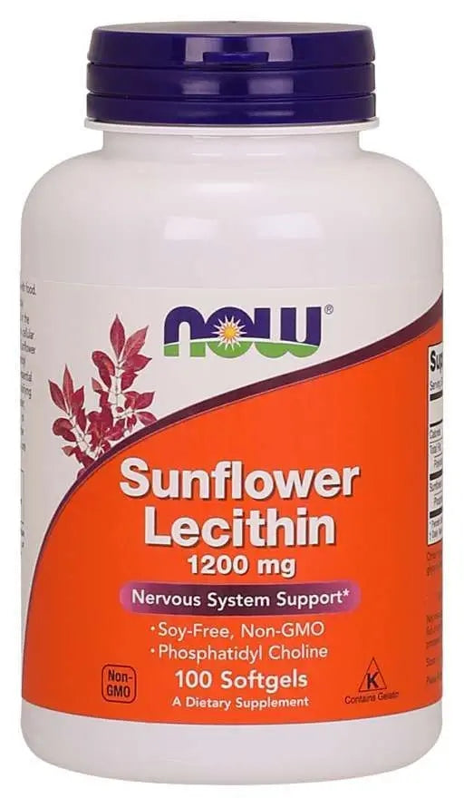 NOW Foods Sunflower Lecithin STRESS 1200mg 100k Manufacturer code 733739023117