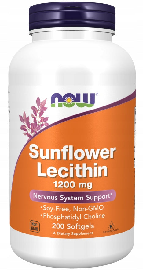 NOW Foods Sunflower Lecithin STRESS 1200mg 200softgel