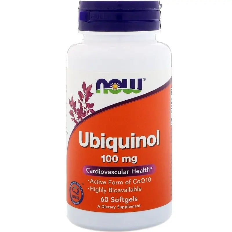 NOW Foods Ubiquinol COENZYME Q10 Kaneka Natural Japanese 100mg 60softgels Manufacturer code 733739031426