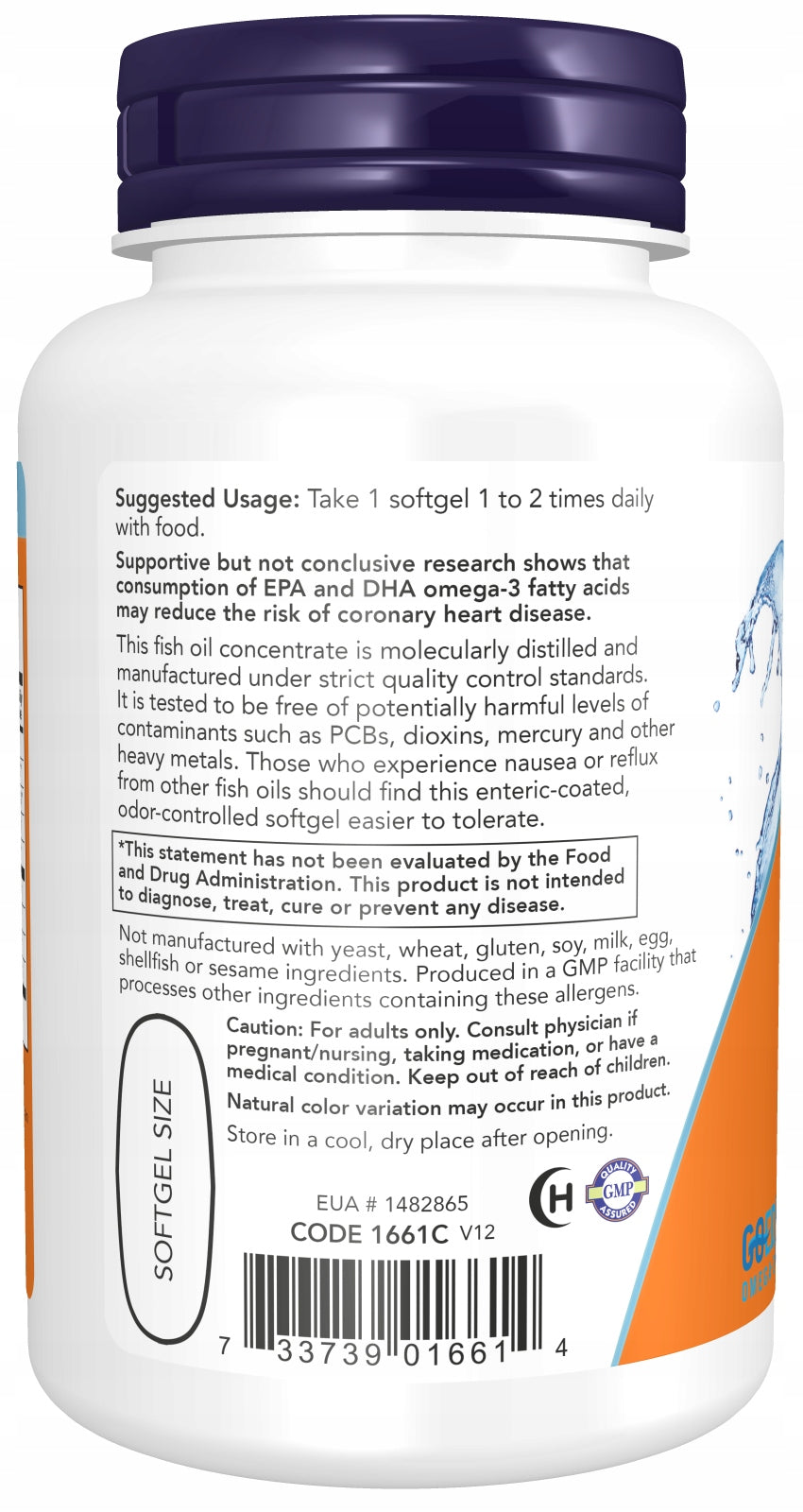 NOW Foods Ultra Omega-3 Acids EPA 500mg DHA 250mg Fish Oil 1000mg 90 gels Manufacturer code sfwefe4t