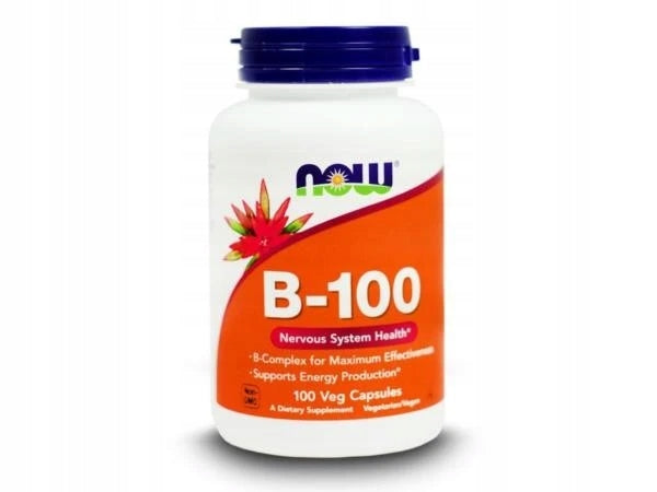 NOW Foods Vitamin B-100 Complex 100 capsules