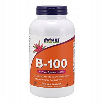 NOW Foods Vitamin B-100 Complex Supports Energy Production Group B 250vcap
