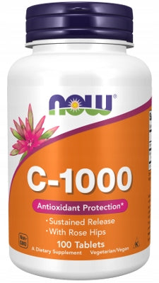 NOW Foods Vitamin C-1000 with Rose Hips C1000 Slow Release 100tab EAN (GTIN) 733739006806