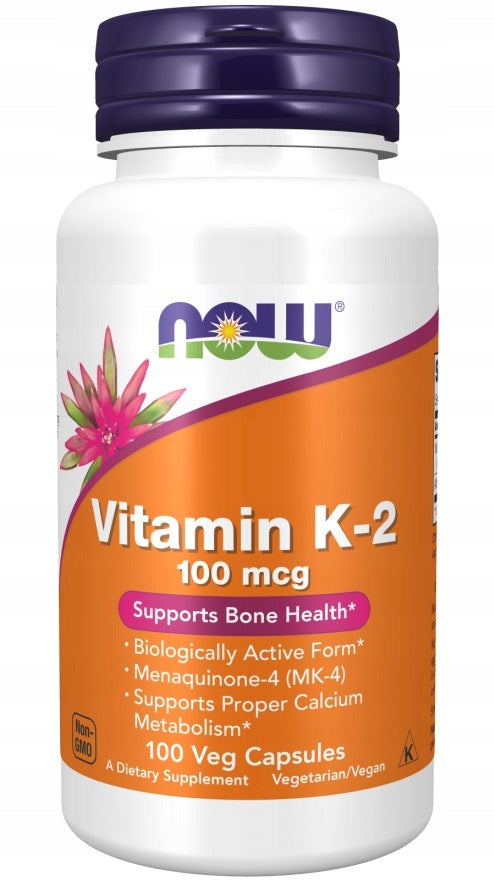 NOW Foods Vitamin K2/MK-4 100mcg Support Cardiovascular System 100 vegg caps.