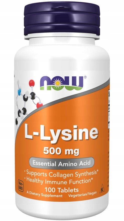 NOW L-Lysine 500mg 100t Joint Regeneration LYSINE