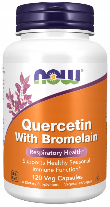 NOW Quercetin with Bromelain Quercetin Bromelain DIGESTION IMMUNITY 120k