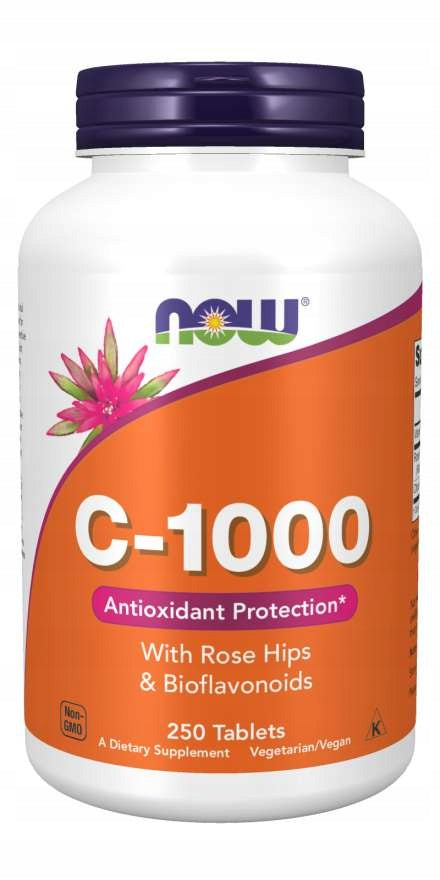 NOW Vitamin C-1000 with Rose Hips VITAMIN C WILD ROSE IMMUNITY 250tab EAN (GTIN) 733739006820
