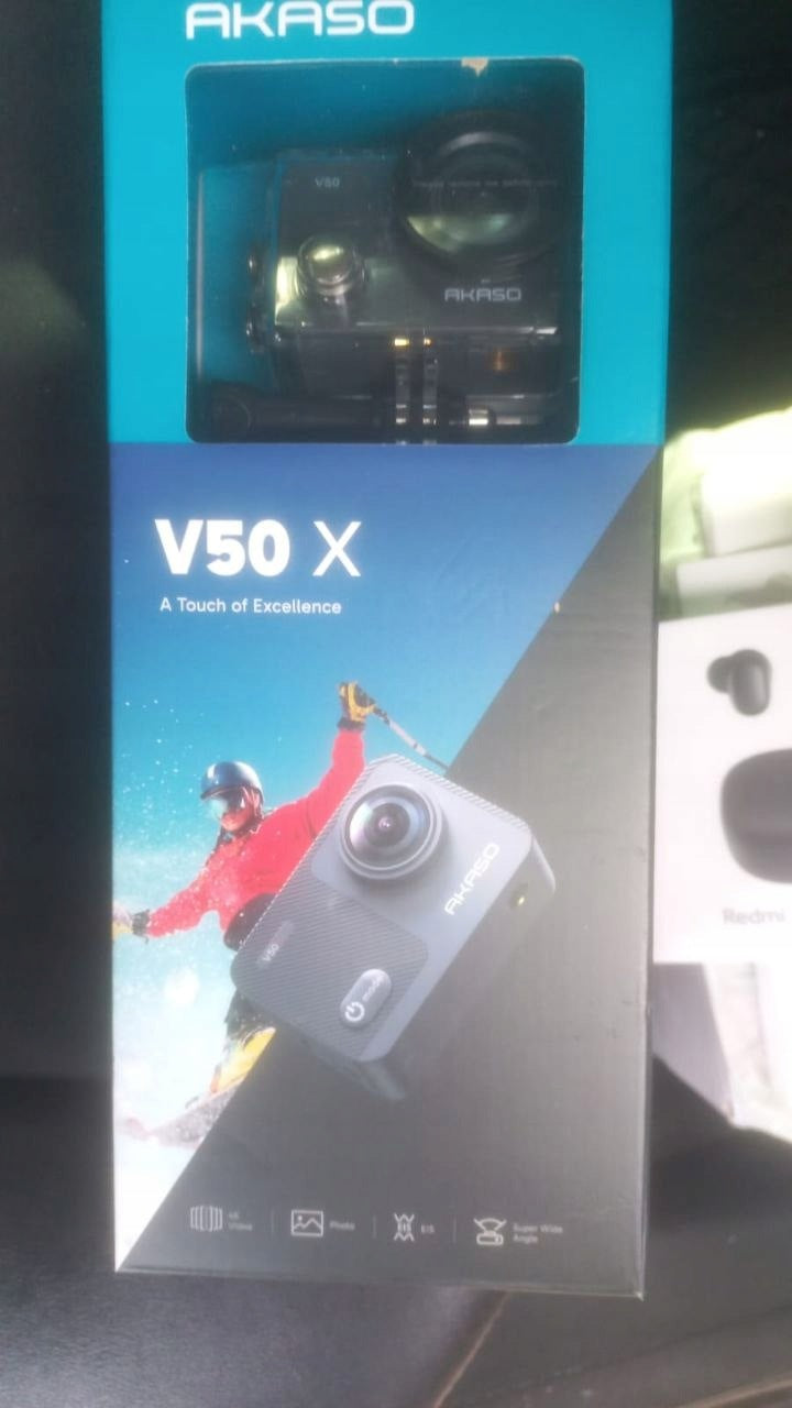 NOWAAKASO V50X Sports Camera 4K 30FPS 64GB Underwater WiFi 40M Stabilization Manufacturer code v50 X-U3