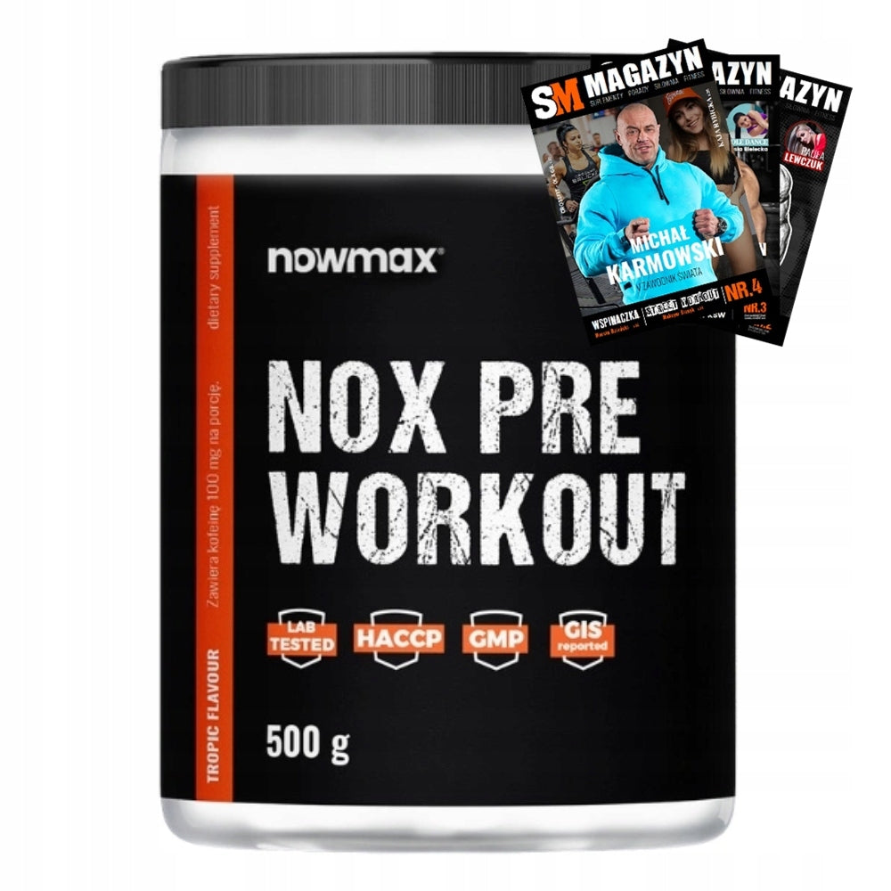 NOWMAX NOX PRE WORKOUT PRE-WORKOUT POWER 500G ENDURANCE REGENERATION
