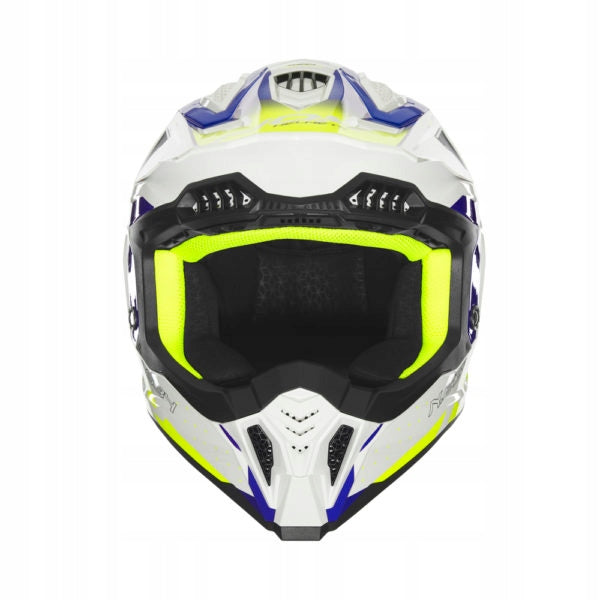 NOX HELMET OFF ROAD / CROSS N634 GRADIENT WHITE/BLUE/YELLOW FLUO Manufacturer Nox