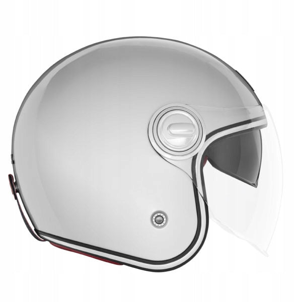 NOX OPEN HELMET JET NOX NP106 HERITAGE SOLID SILVER XL Manufacturer Nox