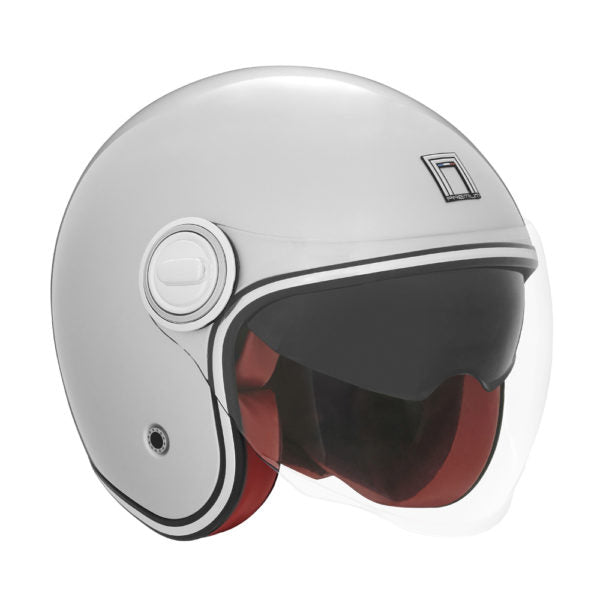 NOX OPEN HELMET JET NOX NP106 HERITAGE SOLID SILVER XL
