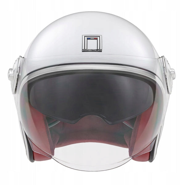 NOX OPEN HELMET JET NP106 HERITAGE SOLID WHITE XL Size XL