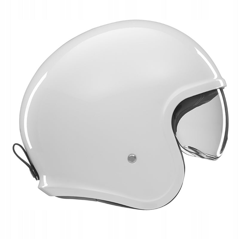 NOX PREMIUM OPEN HELMET JET NEXT SOLID COLOR WHITE GLOSS (DARK BLEND)