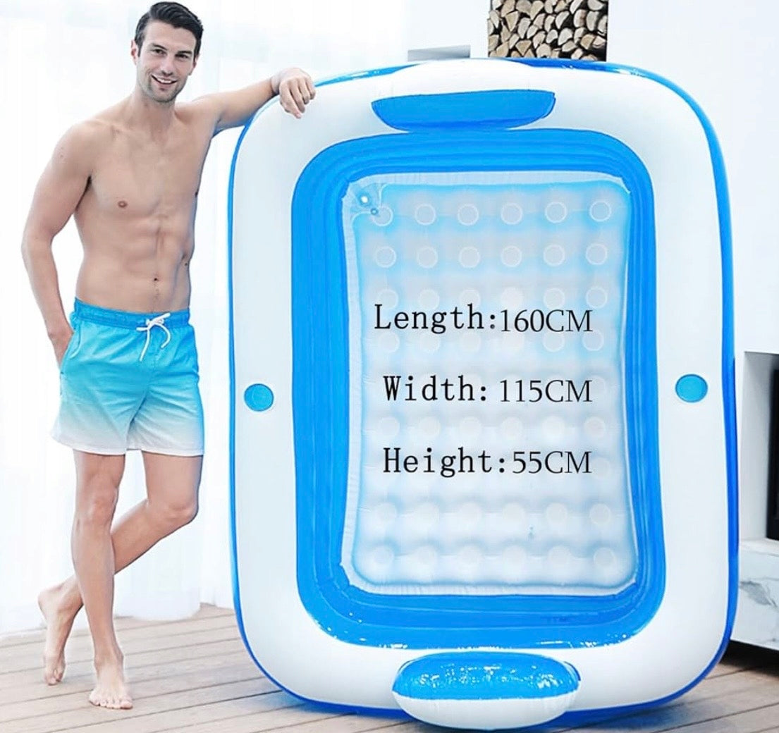 NOYHHAV Swimming Pool Inflatable Spa Bathtub For Adults 160x115x55cm PVC With Pump Product width 115 cm