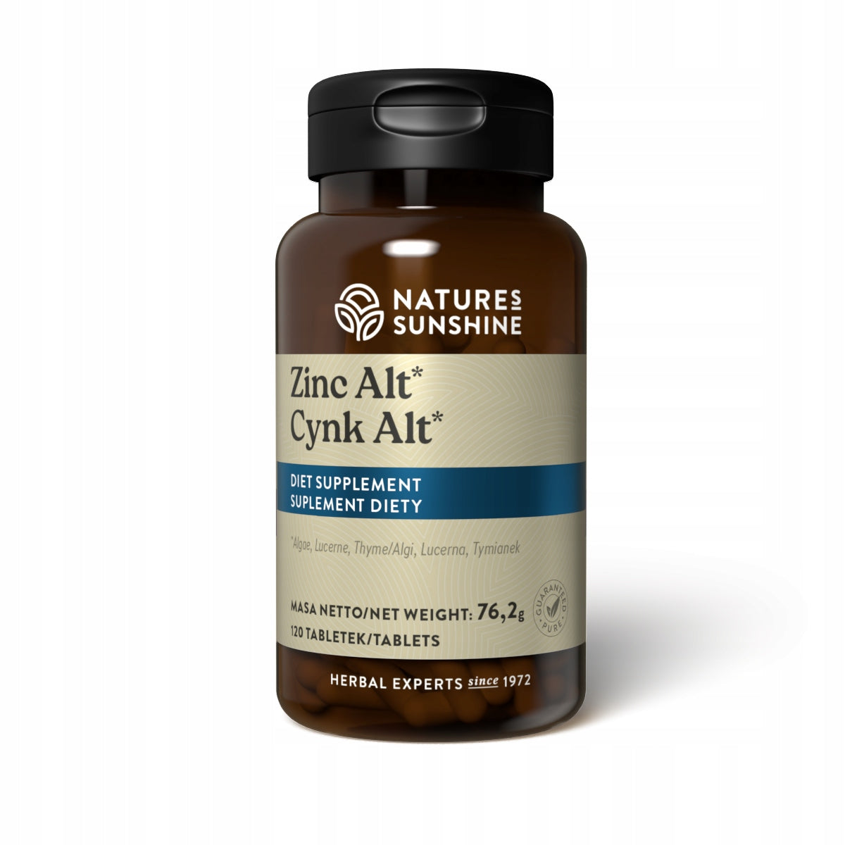 NSP Zinc ALT 15 mg alfalfa and thyme Nature's Sunshine - 120 tablets