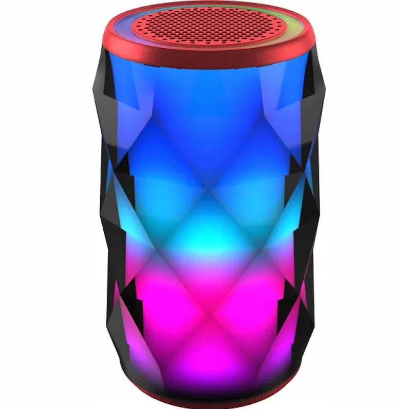 NUBI T11 Portable Speaker, Bluetooth, LED Light, Red