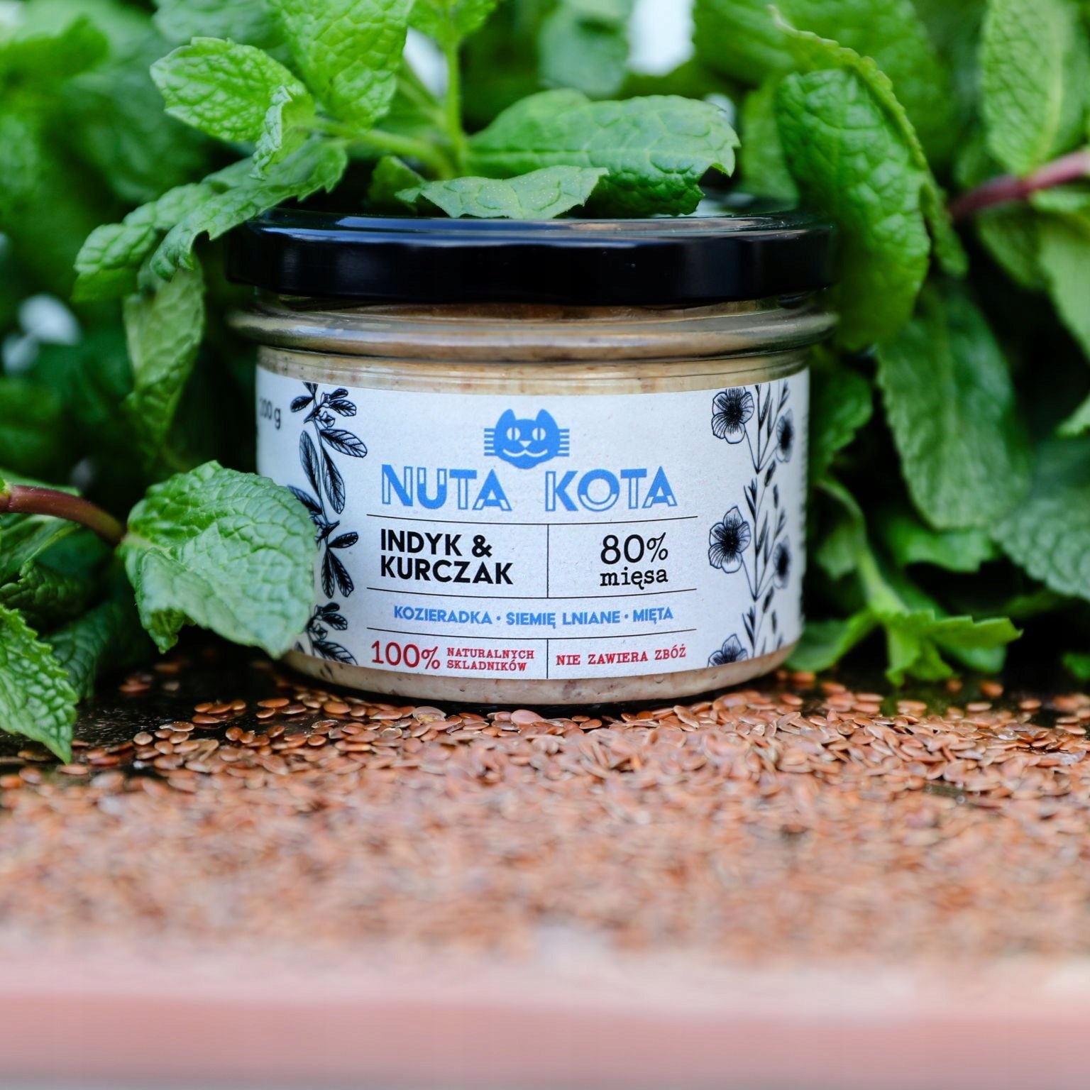 NUTA KOTA – Wet cat food Turkey with beef 80% meat 200g Manufacturer code NK2