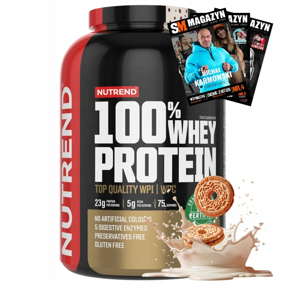 NUTREND 100% WHEY PROTEIN 2250 g SOY PROTEIN CONCENTRATE PROTEIN ISOLATE