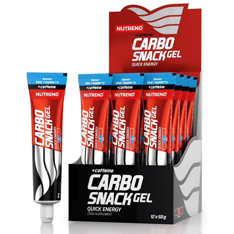 NUTREND CARBOSNACK GEL CAFFEINE TUB 12x 50G ENERGY