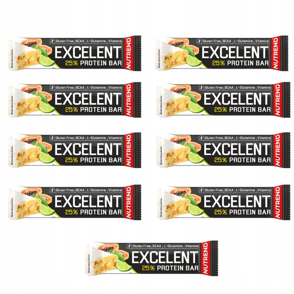 NUTREND Excelent 25% Protein Bar 85g lime-papaya