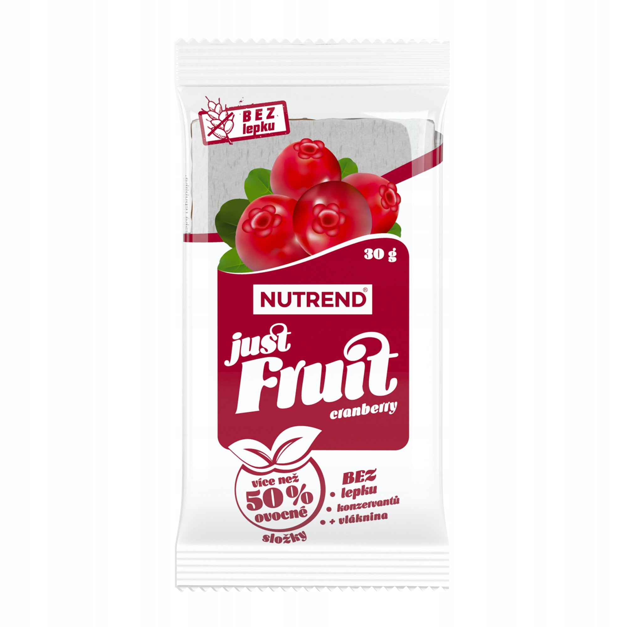 NUTREND Fruit bar Just Fruit 50% fruit 30g cranberries
