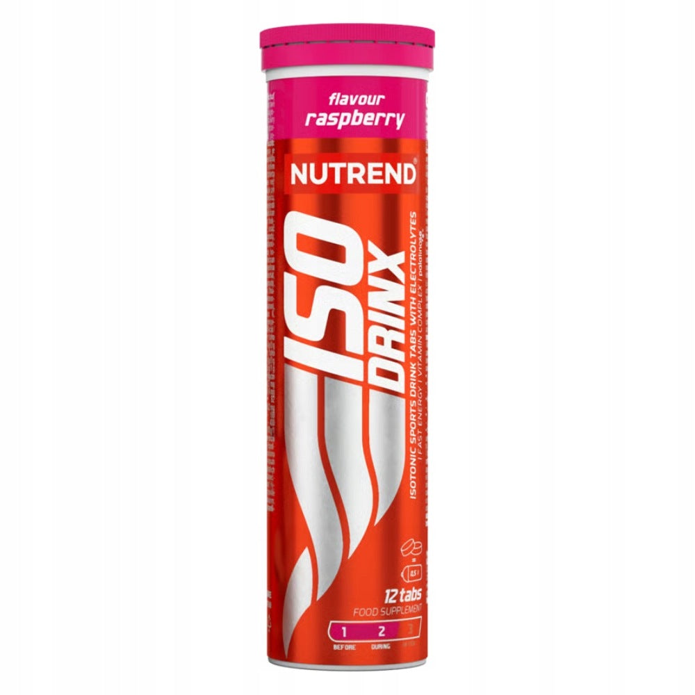 NUTREND ISODRINX TABS 12 tabl– ISOTONIC EFFERVESCENT TABLETS FOR ATHLETES Expiration date at least six months from the date of purchase