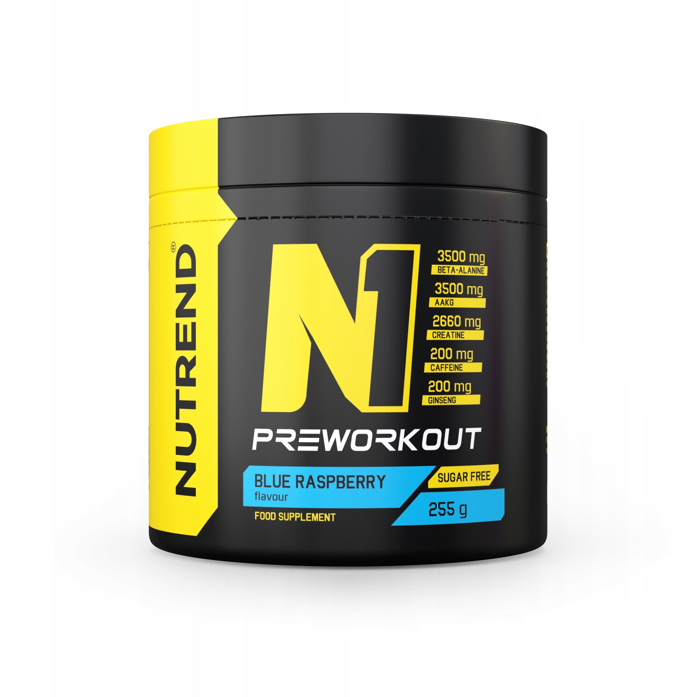 NUTREND N1 Pre-Workout - 255g Blue Raspberry Expiration date at least 3 months from the date of purchase
