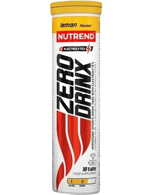 NUTREND ZERODRINX LEMON 18 TABLETS Expiration date at least six months from the date of purchase