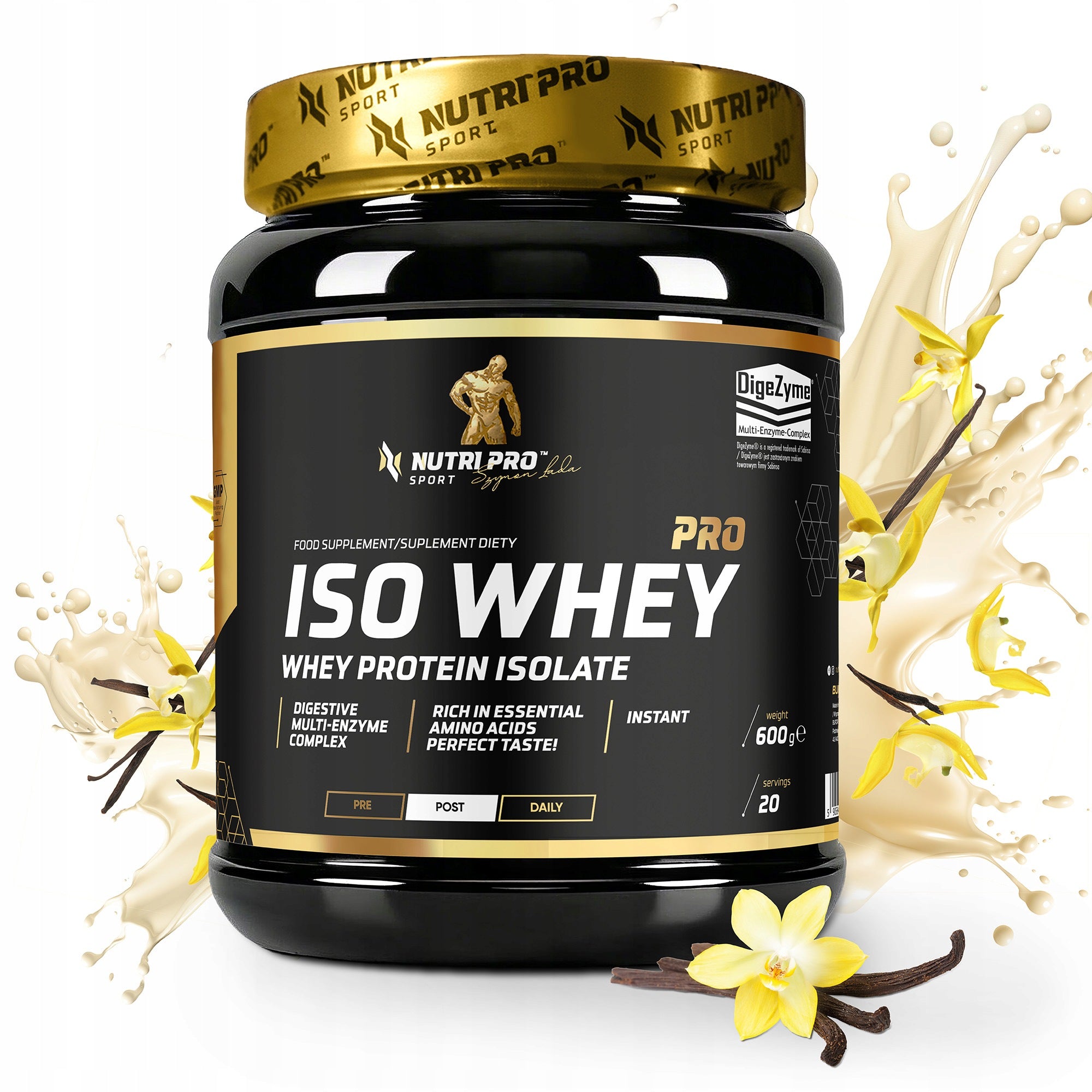 NUTRI PRO SPORT ISO WHEY PRO 600g PROTEIN ISOLATE PROTEIN CONDITIONER