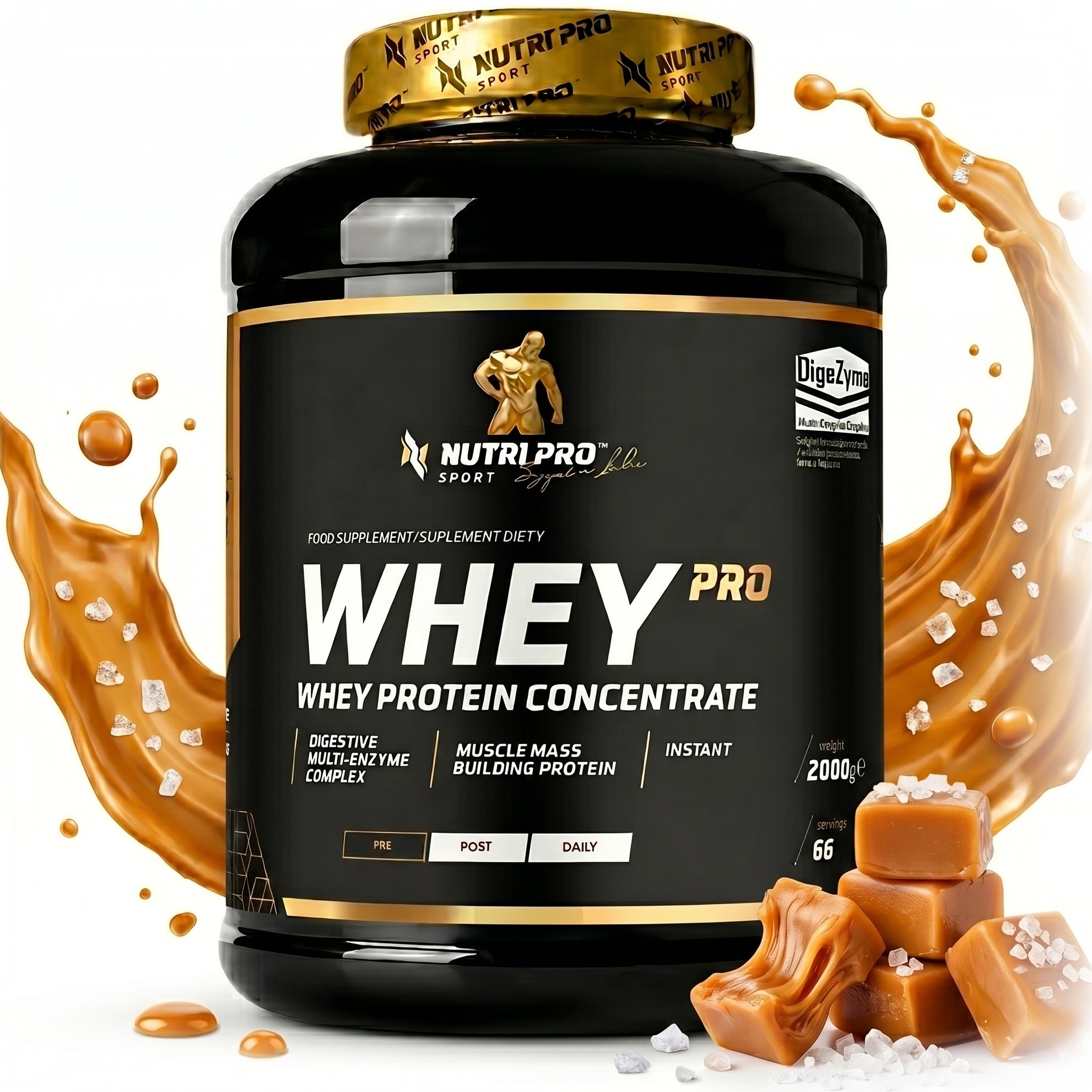 NUTRI PRO SPORT WHEY PRO 2000g WHEY PROTEIN WPC PROTEIN MUSCLE MASS