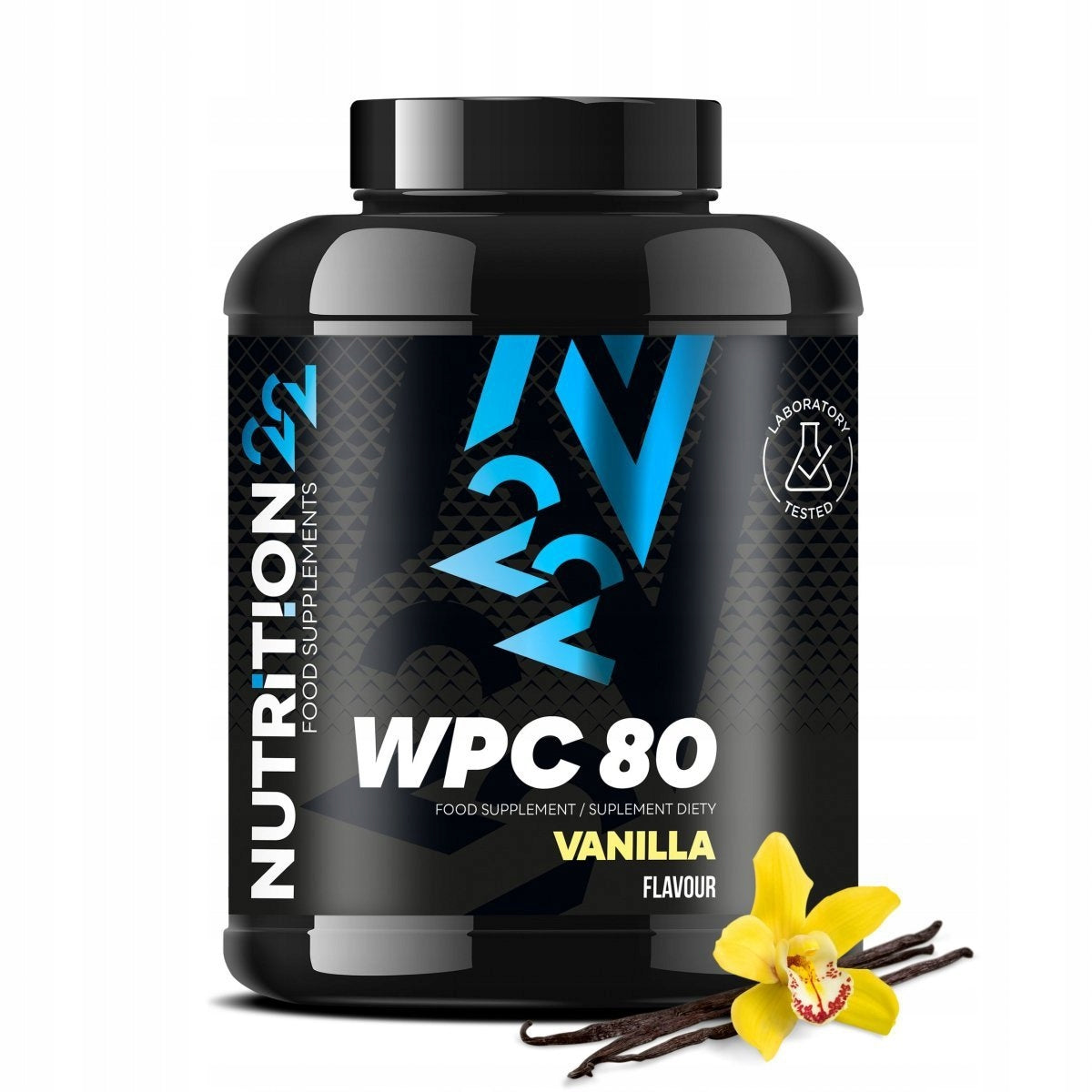 NUTRITION22 WPC 80 2000g WPC WHEY Mass Muscle Sculpture Protein Shake BCAA