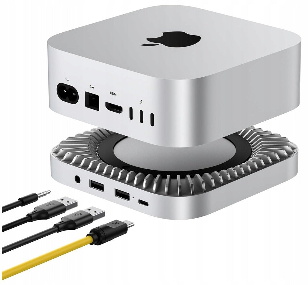 NVMe M.2 40Gbps Mac Mini M4 Pro 2xUSB Thunderbolt 4 5 Docking Station
