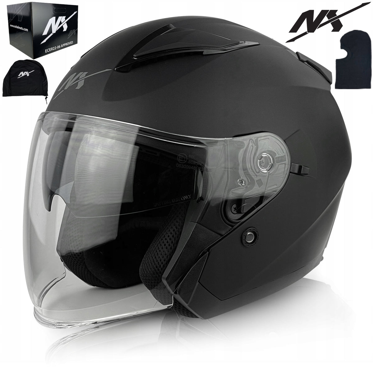 NX CITY MOTORCYCLE HELMET OPEN SCOOTER | ECER 22/06 | CRUISER | BLENDA rM EAN (GTIN) 5904800605852