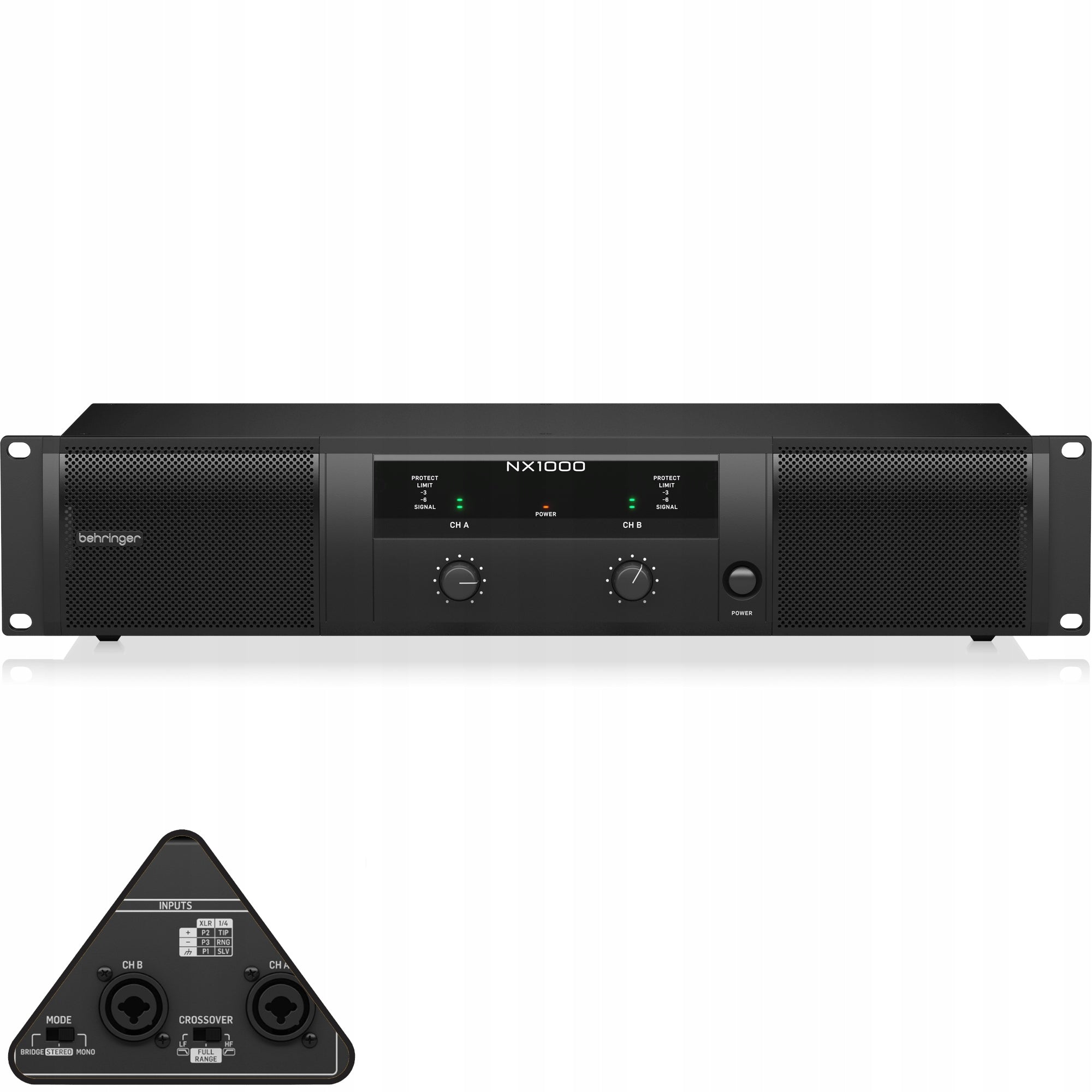 NX1000 Ultra-light Amplifier Power Tip 1000W Rack Behringer