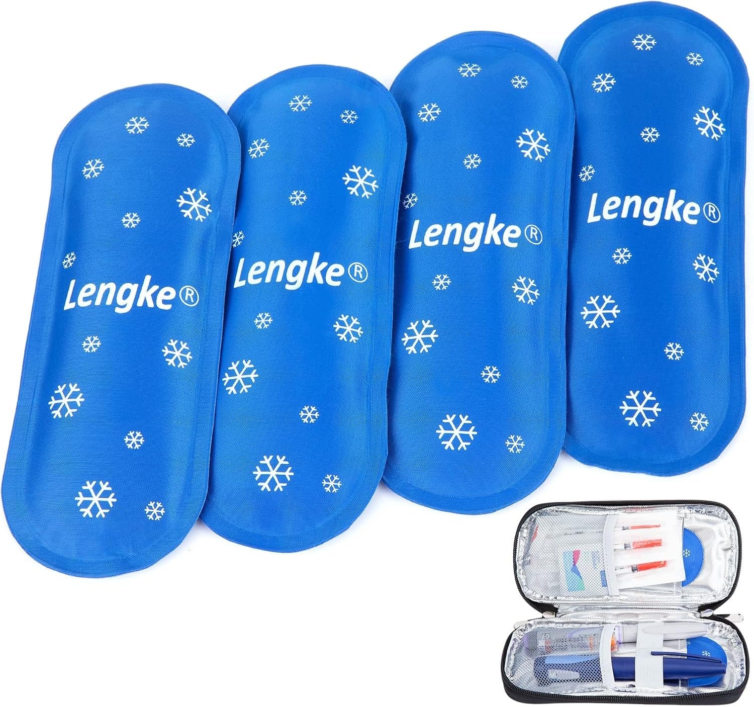 NYLON INSULIN COOLING BAG SET OF 4 REUSABLE