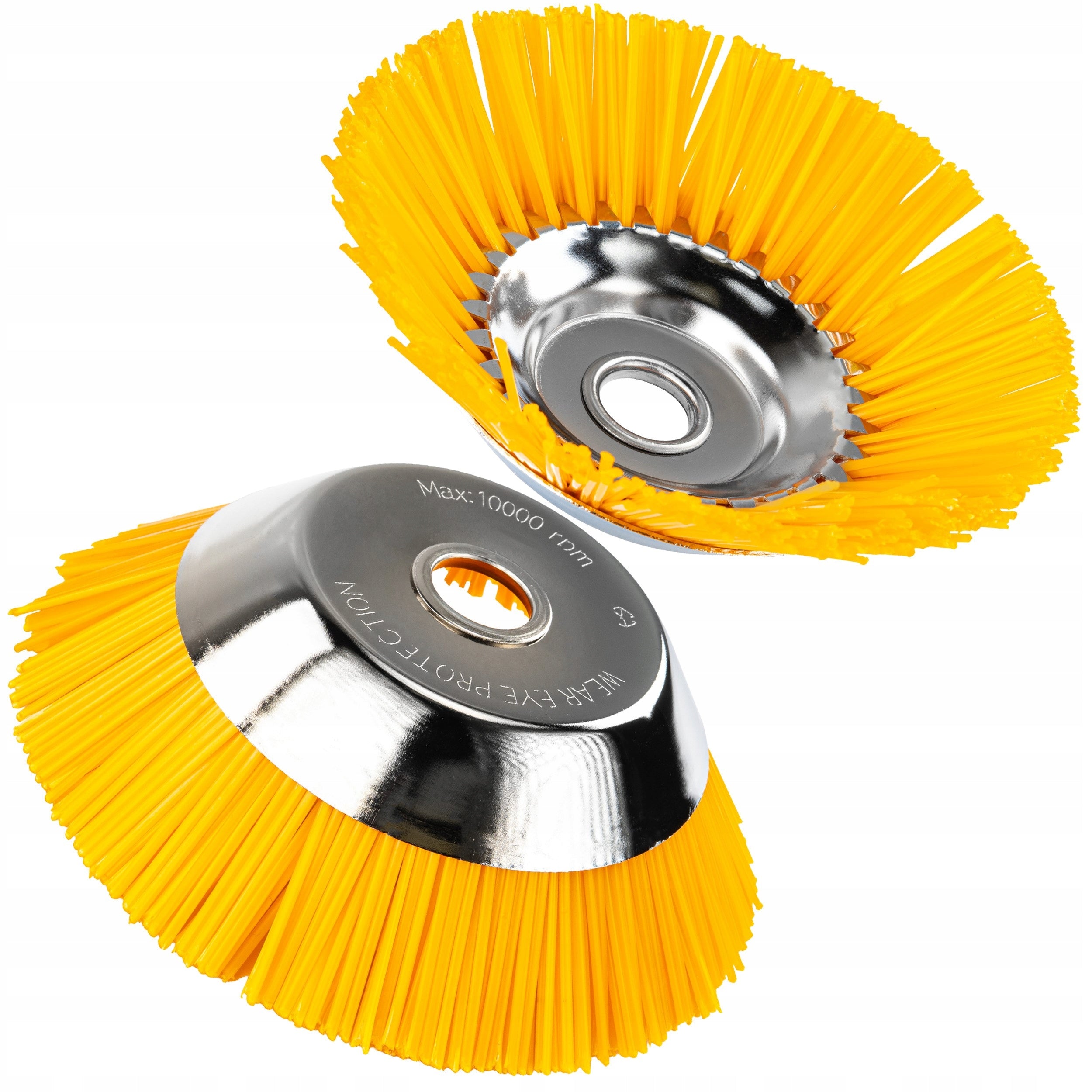 NYLON SCYTHE BRUSH FOR CLEANING WEED MOSS COBBLESTONES 200mm 25,4mm
