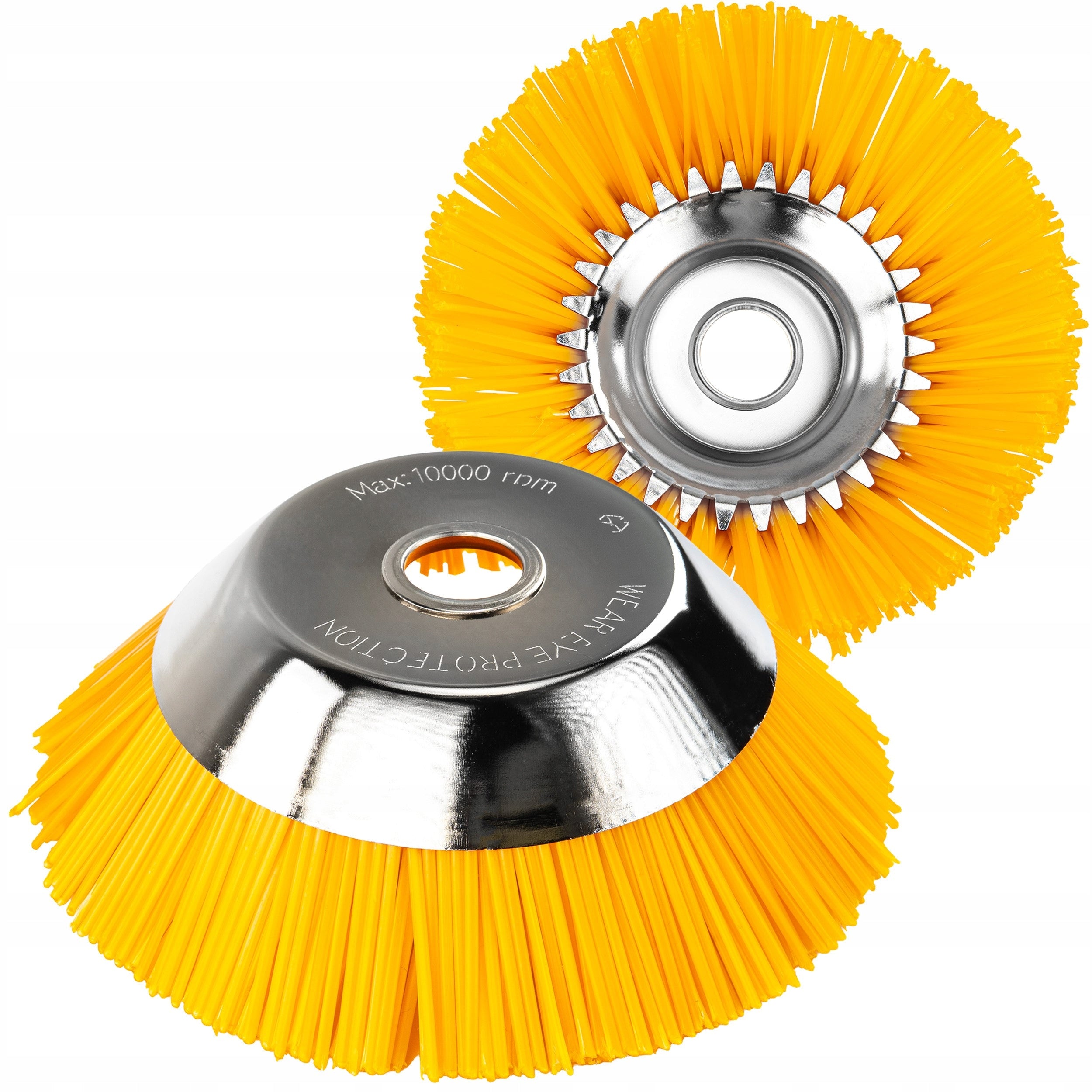 NYLON SCYTHE BRUSH FOR CLEANING WEED MOSS COBBLESTONES 200mm 25,4mm