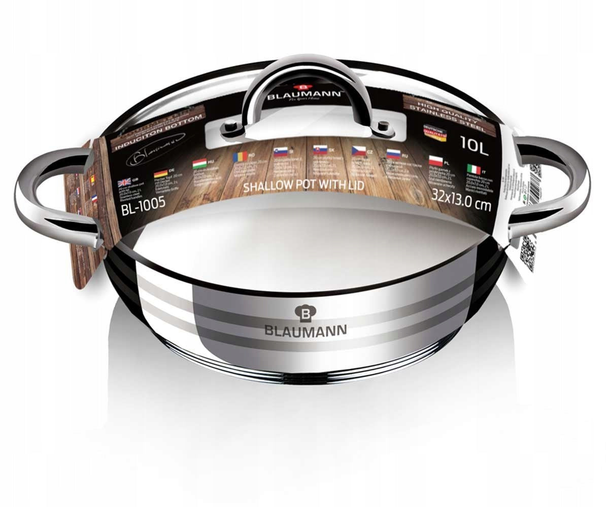 Berlinger Haus flacher Topf mit Deckel, 32 cm