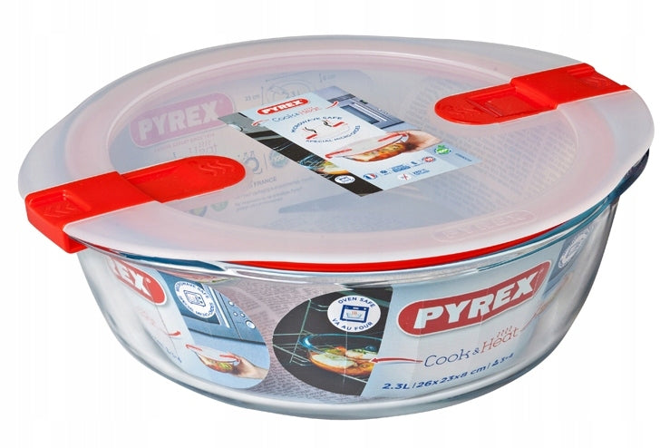 Pyrex karščiui atsparus maisto saugojimo indas Cook & Heat, 2,3 l