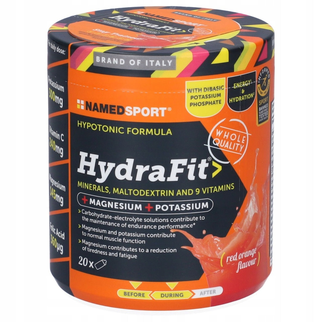 Namedsport HydraFit Electrolytes and Vitamins Orange Activity 400 g
