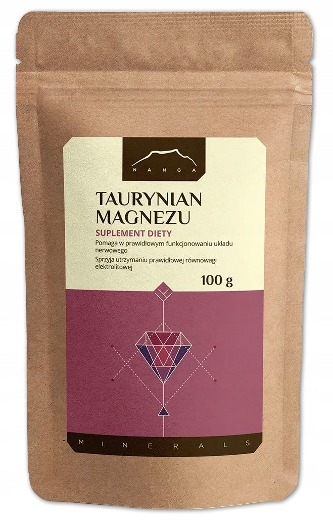 Nanga MAGNESIUM TAURATE Magnesium 100% NO ADDITIVES CONCENTRATION FATIGUE