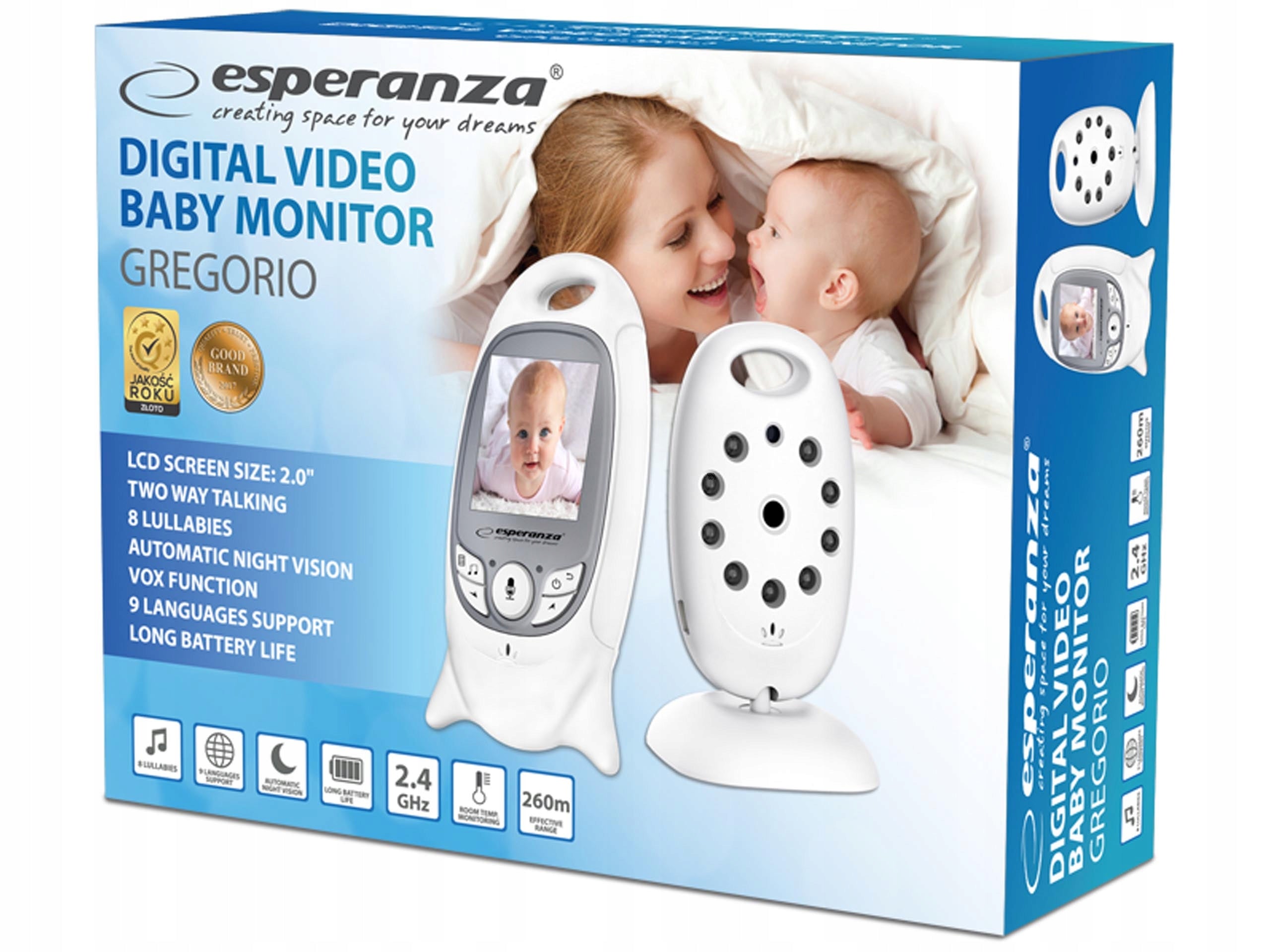 Nanny Electronic Video Camera Monitor Recorder Night Mode Live Packaging status original